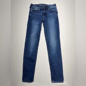 sku#156 American Eagle Super Stretch Jeans Women’s 2 Long Blue Denim